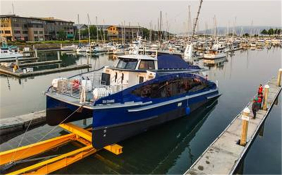 全球首艘100%氫燃料電池動力商船下線 全球首艘100%氫燃料電池動力商船下線