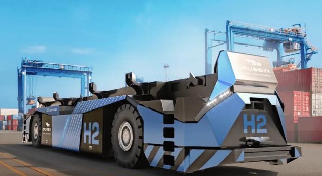 Gaussin推出“世界首款”用于港口作業(yè)的氫動(dòng)力燃料電池自動(dòng)引導(dǎo)車.jpg