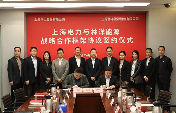 達(dá)成氫能等領(lǐng)域合作,上海電力與林洋能源簽署戰(zhàn)略合作框架協(xié)議.jpg
